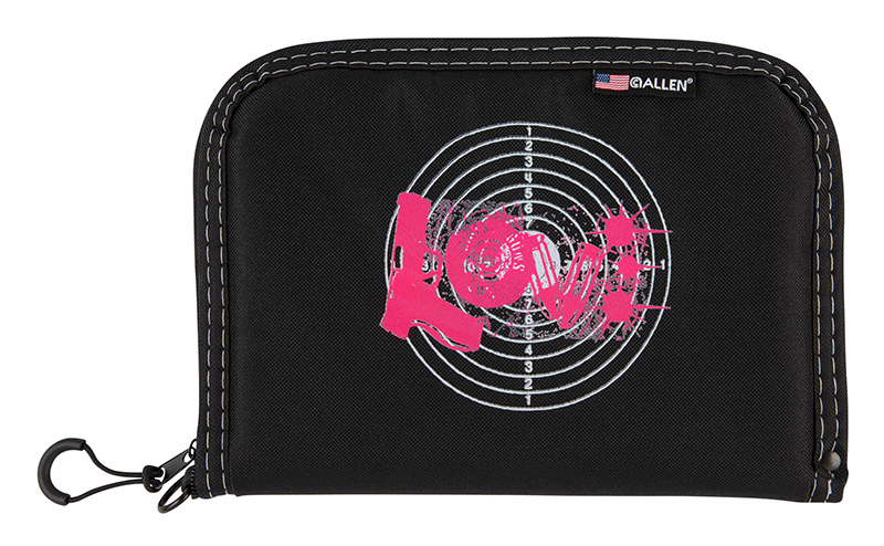 Girls w/Guns Love Pistol Case Black 10"