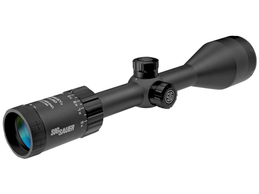 SIG SAUER WHISKEY 3 SCOPE 3-9X50MM 1 IN SFP BDC-1 QUADPLEX RETICLE 0.25 MOA ADJ BLACK
