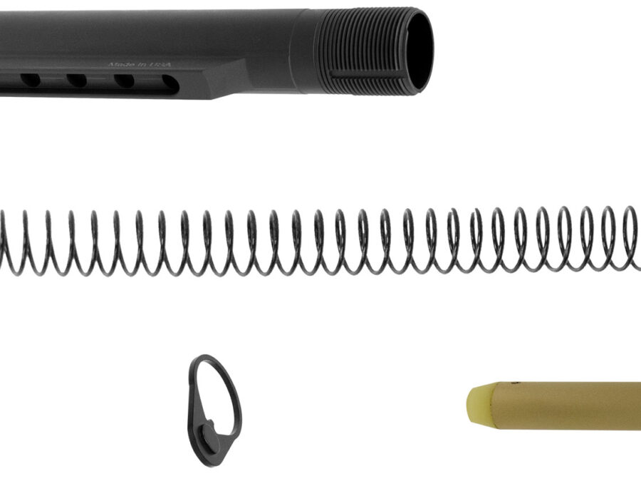 UTG Pro TLU001-KIT Receiver Extension Kit Mil-Spec AR-15 6 position Black Hardcoat Anodized Aluminum Rifle