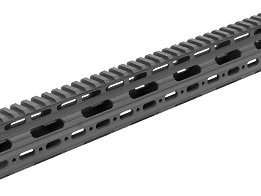 UTG Pro MTU019SS Pro Slim Rail Handguard Free-Floating 15" L Aluminum Material with Black Anodized Finish, KeyMod Slots & Picatinny Rail for AR-15