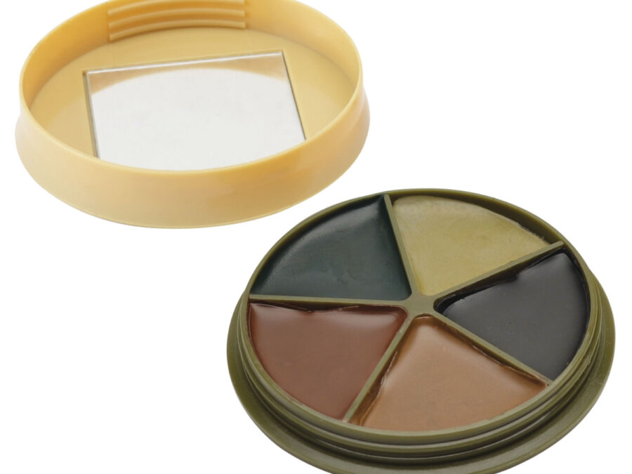 HME CMOFP5 Camo Face Paint Kit Black/Brown/Green/Sand/Light Green