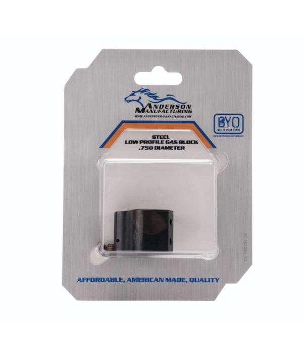 ANDERSON AR-15 LOW PROFILE GAS BLOCK KIT .750 BBL DIAMETER NITRIDE ( PACKAGED )