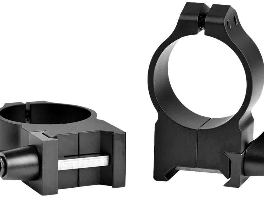 Warne 215LM Vertical Rings Maxima Matte Black 30mm High Quick Detach 0 MOA