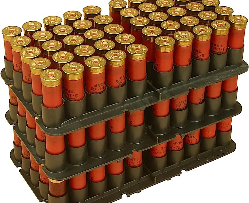 MTM Case-Gard ST1240 Shotshell Tray  Black 12 Gauge Shotgun 50rd Polypropylene