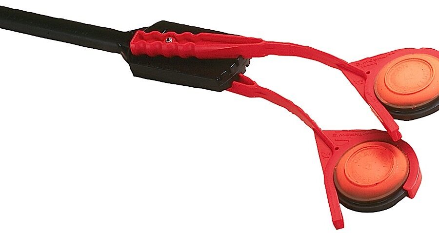 MTM Case-Gard EZDT40 EZ Throw Double Red Polymer Manual Cocking 31" Long Double Ambidextrous Hand