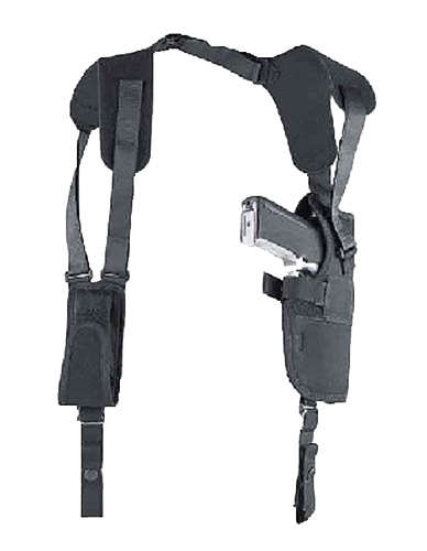 Uncle Mike's 75051 Pro-Pak Vertical Shoulder Shoulder Size 05 Black Nylon Harness Fits Large Semi-Auto Fits 4.50-5" Barrel Right Hand