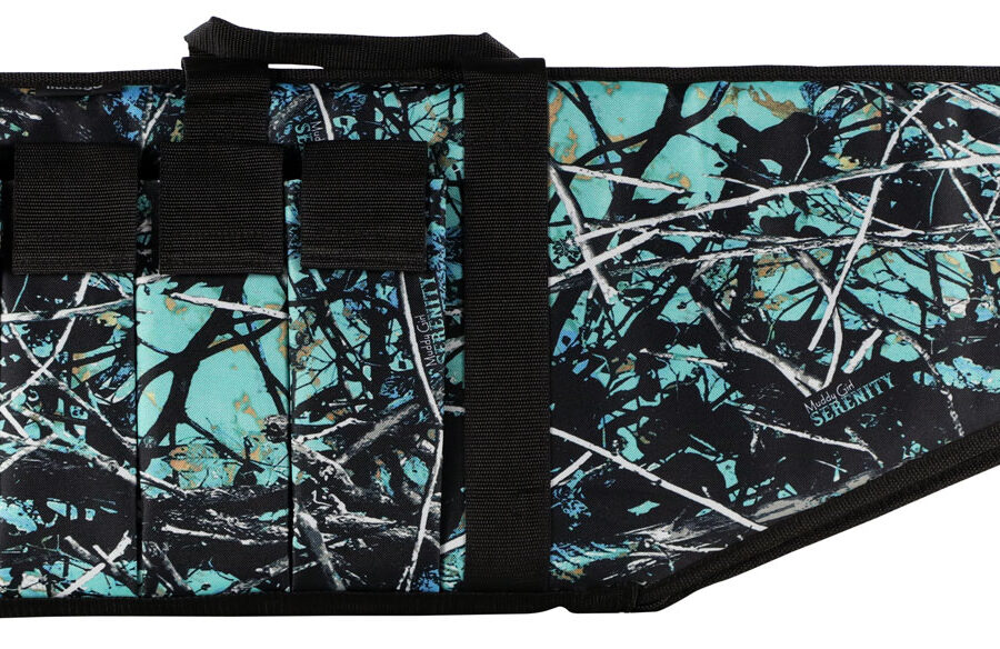 Bulldog SRN1038 Extreme Tactical  38" Muddy Girl Serenity Camo Water-Resistant Nylon, Black Trim, Tricot Lining, 4 External Velcro Mag Pouches, Soft Padding
