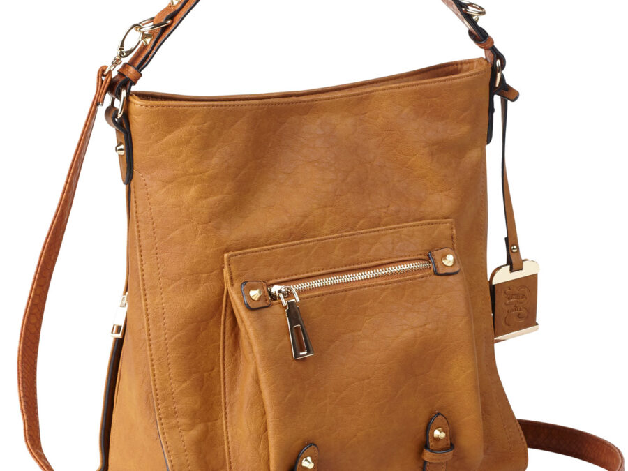 Bulldog BDP054 Hobo Purse w/Holster Brown Leather Most Sm Pistols & Revolvers Right Hand