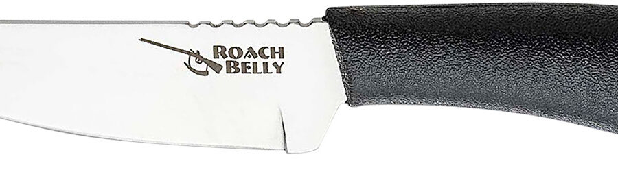 Cold Steel 20RBC Roach Belly  4.50" Fixed Serrated 4116 Stainless Steel Blade/Black Polypropylene Handle