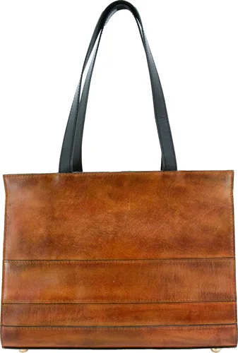 CAMELEON HEPHAESTUS APOLLO CON - CARRY STRUCTURED HANDBAG BROWN