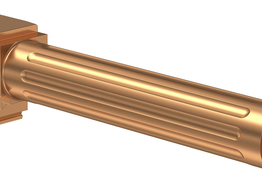 CMC Triggers 75513 Match Precision  Compatible w/Glock 17 Gen3-4 9mm Luger 4.48" Bronze DLC Stainless Steel Fluted/Match Grade/Threaded Barrel