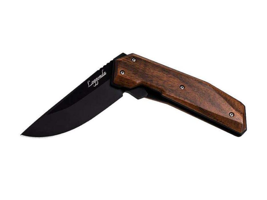 WOOX LEGGENDA FOLDING BLADE KNIFE - WALNUT