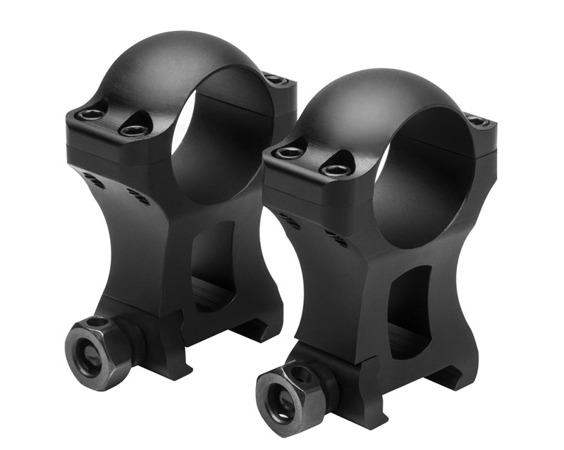 VISM 1" Hunter Rings Black 1.5" Height
