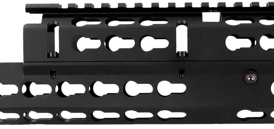 Aim Sports MKAK03 Russian Handguard  9.60" Keymod Medium Size Style Made of 6061-T6 Aluminum with Black Anodized Finish for AK-47