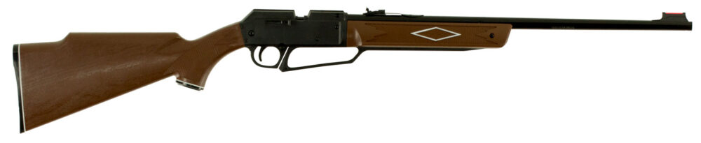 Daisy 880 Powerline Youth Pump Pneumatic 177 50rd Shot Black Black Receiver Hardwood w/Checkering & Woodgrain Molded Stock