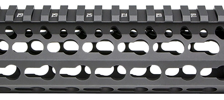 BCM KMRA8556BK KMR Alpha Handguard 8" Keymod Style Made of Aluminum with Black Anodized Finish for AR-15