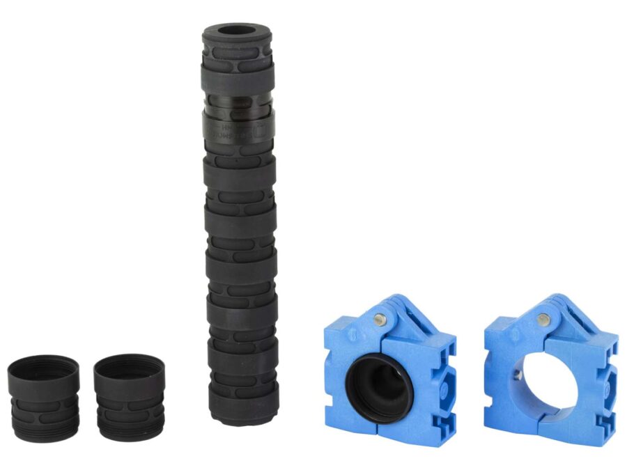 Q ERECTOR 22 LR MODULAR SUPPRESSOR  SS  BAFFLE 1/2-28 MOUNT .99IN OD X 7.6IN L BLACK ANODIZED