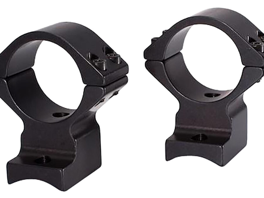 Talley 94X725 Scope Mount/Ring Combo  Extended Black Anodized 1" Tube Savage Round Receiver with AccuTrigger (110 Series/A17/A22) Medium Rings