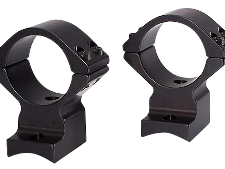 Talley 74X725 Scope Mount/Ring Combo  Extended Black Anodized 30mm Tube Savage Round Receiver with AccuTrigger (110 Series/A17/A22) Medium Rings