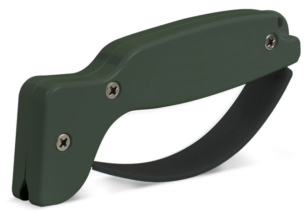 AccuSharp 008C Sharpener Hand Held Hard Diamond Sharpener Ergonomic Olive Drab Handle