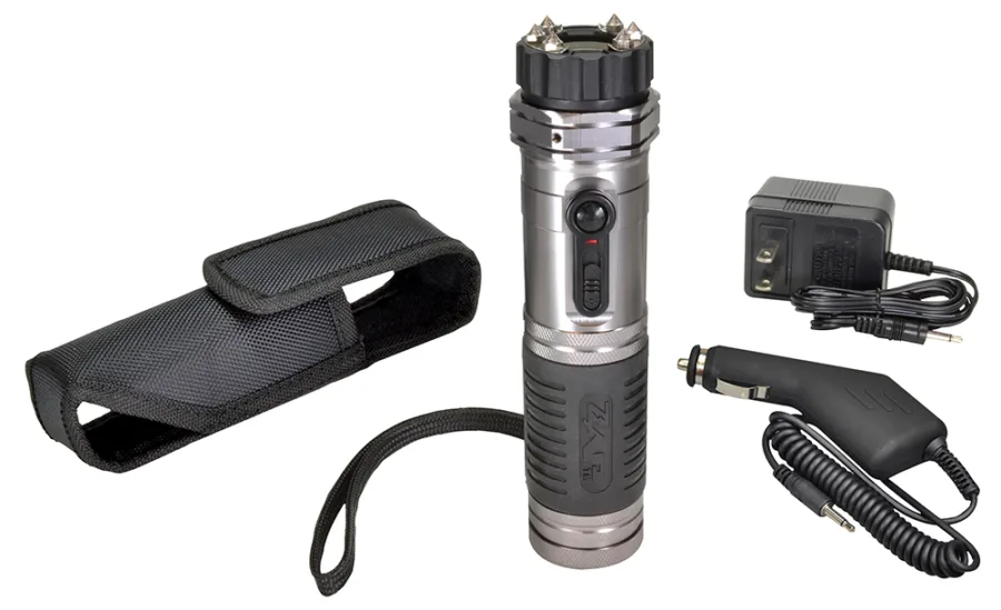 Zap ZAPL Zap Light Stun Gun/Flashlight Range of Contact Silver