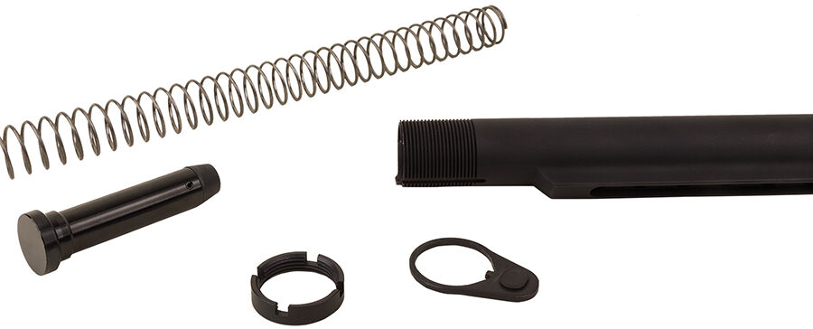Advanced Technology A5101050 Commercial Buffer Tube Assembly  AR-15 Black Anodized 6061-T6 Aluminum