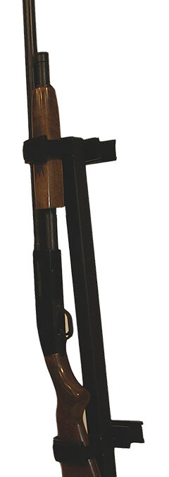 Rugged Gear 10083 Floor Mount Gun Rack Permanent 2 Rifle/Shotgun Black Metal