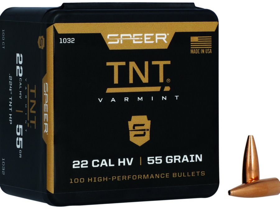 Speer 1032 TNT  22Cal 55gr Jacketed Hollow Point 100 Per Box/5 Case