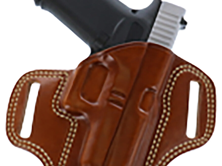 Galco CM212 Combat Master  OWB Tan Leather Belt Slide Fits 1911 Right Hand