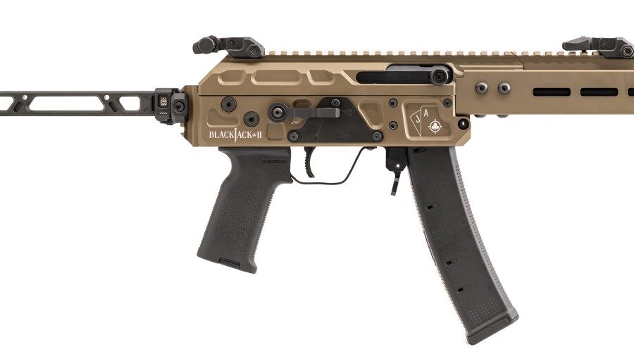 SHOW LOW MFG BLACKJACK PISTOL 8.5IN BARREL 35RD GOLD 8.5 BLCKJCK9085