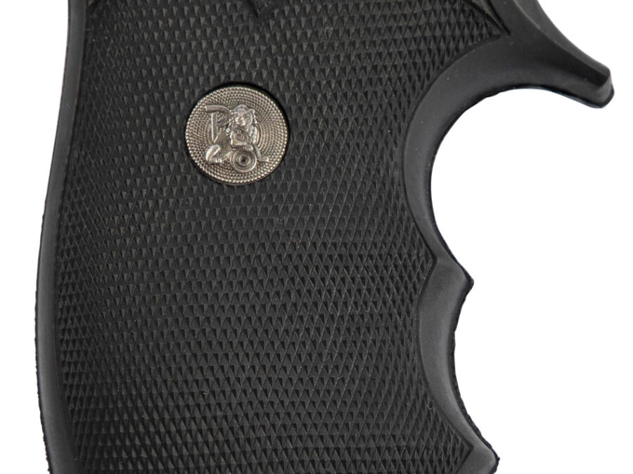 Pachmayr 05054 Decelerator Grip Checkered Black Rubber with Finger Grooves for T/C Contender