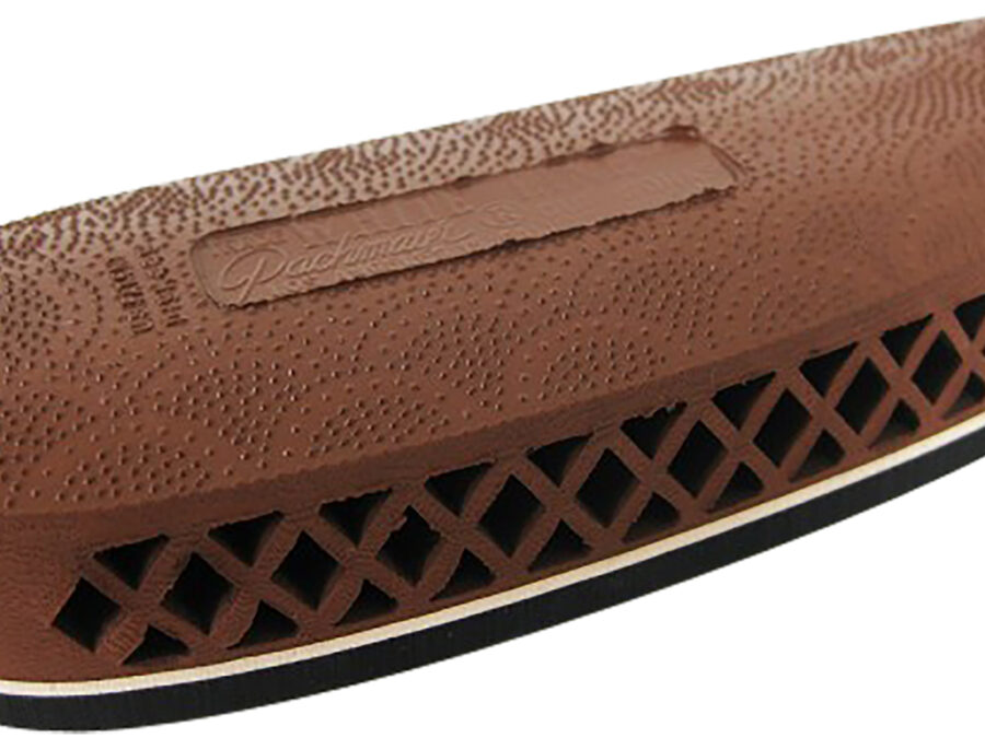 Pachmayr 00007 F325 Deluxe Field Recoil Pad Medium Brown with White Line Rubber for Shotgun