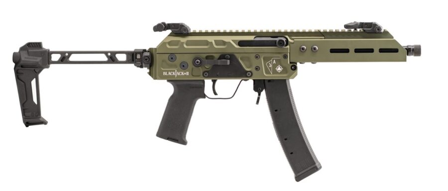 SHOW LOW MFG BLACKJACK PISTOL 8.5IN BARREL 35RD GREEN 8.5 BLCKJCK9085