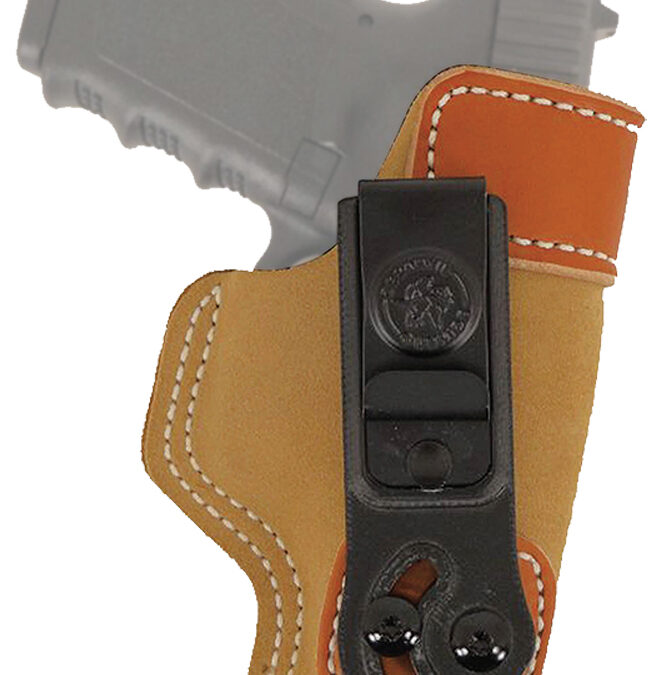 DeSantis Gunhide 106NAU7Z0 Sof-Tuck  IWB Tan Leather/Suede Belt Clip Fits S&W Bodyguard 380 Right Hand