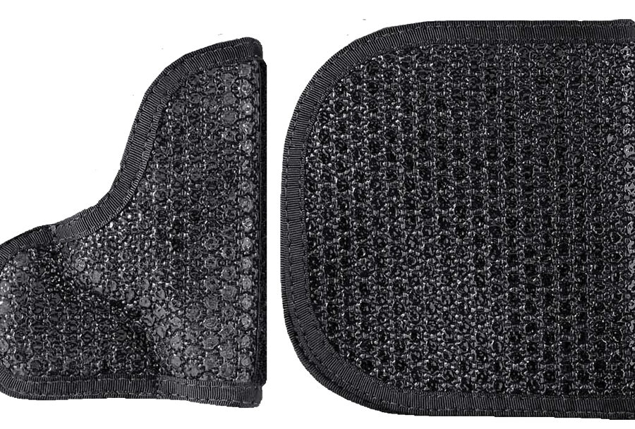DeSantis Gunhide M44BJ02Z0 Super Fly  Pocket Black Rubberized Fabric Pocket Fits S&W J Frame Ambidextrous