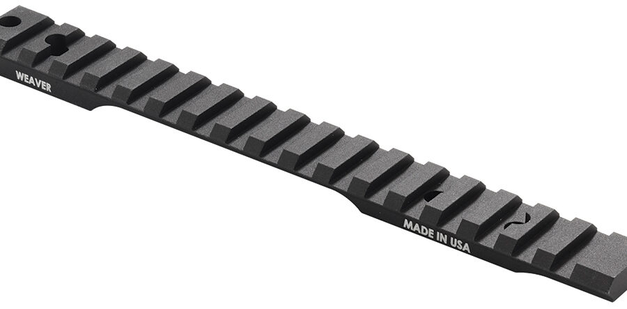 Weaver Mounts 99484 1-Piece Base For Winchester 70 Short  Action Extension Style Black Matte Anodized Finish