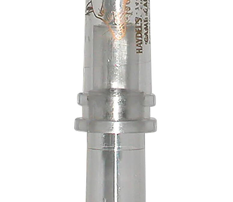 Haydel's Game Calls GHJ Government Hunter Baby Rabbit Open Call Double Reed Baby Cottontail/Jackrabbit Sounds Attracts Predators Clear Acrylic