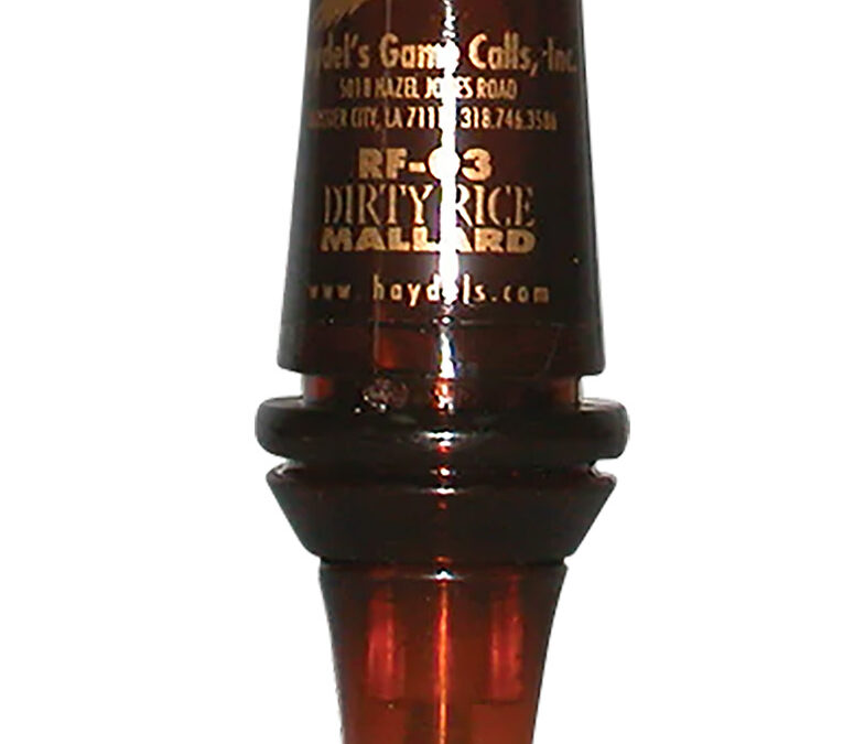 Haydel's Game Calls RF03 Dirty Rice  Open Call Double Reed Mallard Sounds Attracts Ducks Brown Plastic