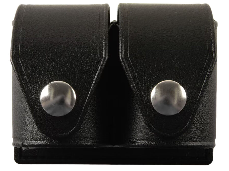 HKS 203PMBN SpeedLoader Case  Double Black Hytrel Belt Loop Medium Belts 2.25" Wide