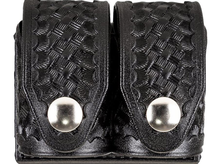 HKS 203BLBN SpeedLoader Case  Double Large Black Hytrel Belt Loop Belts 2.25" Wide