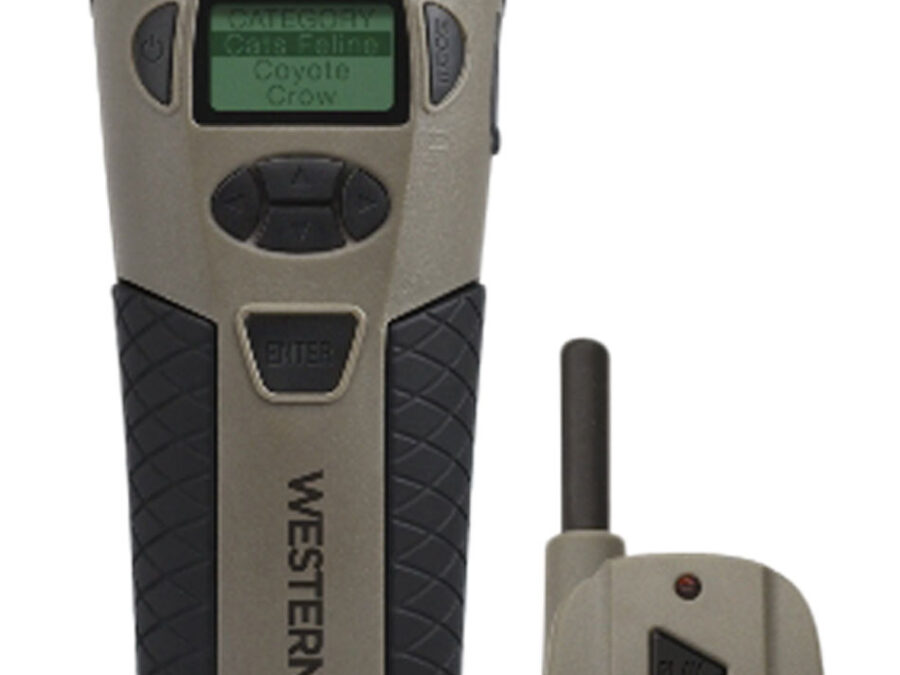 Western Rivers GC75 Mantis 75R Electronic Call Multiple Sounds Attracts Predators Features Remote Control Brown Polymer
