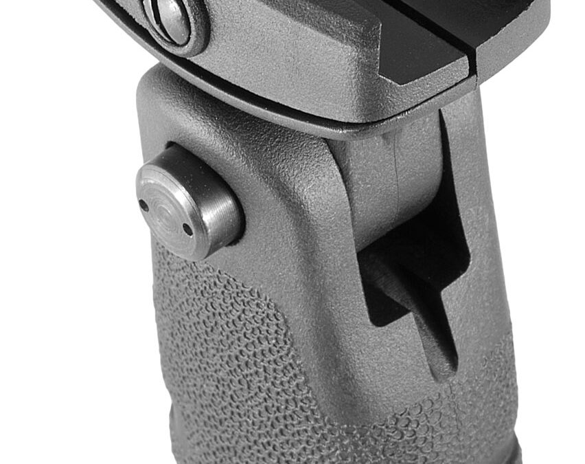 Mission First Tactical RFG React Vertical Grip Folding Black Polymer for AR-Platform