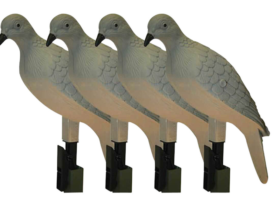 Mojo Outdoors HW9004 Clip On  Dove Species Natural Plastic 4 Per Pack