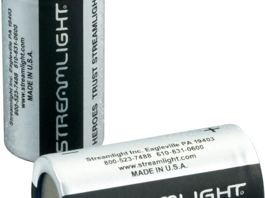STREAMLIGHT CR123A LITHIUM BATTERIES 2PK