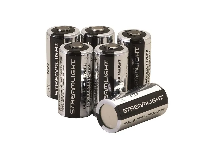 STREAMLIGHT CR123A LITHIUM BATTERIES 6PK