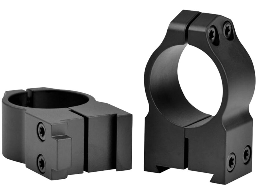Warne 2BM Maxima  Matte Black Steel 1" Tube High Vertical Split Dovetail, 0 MOA Fits CZ 550