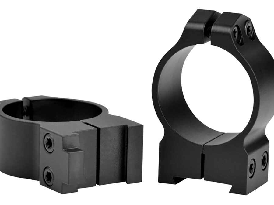 Warne 14BM Maxima  Matte Black Steel 30mm Tube Medium Vertical Split Dovetail, 0 MOA Fits CZ 550