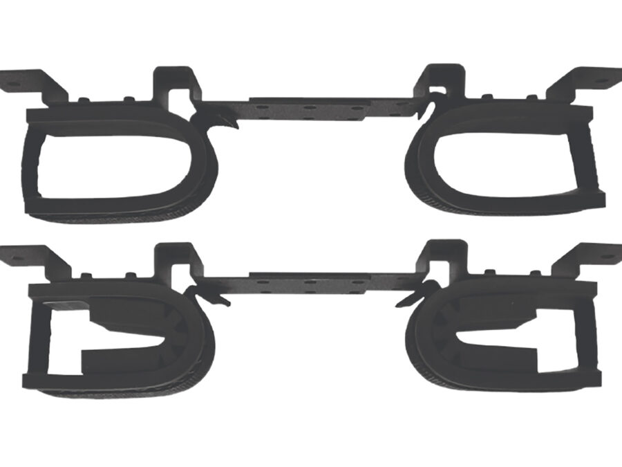 Rugged Gear 10075 Gun Rack Overhead Black Steel Holds 2 Rifle/Shotgun