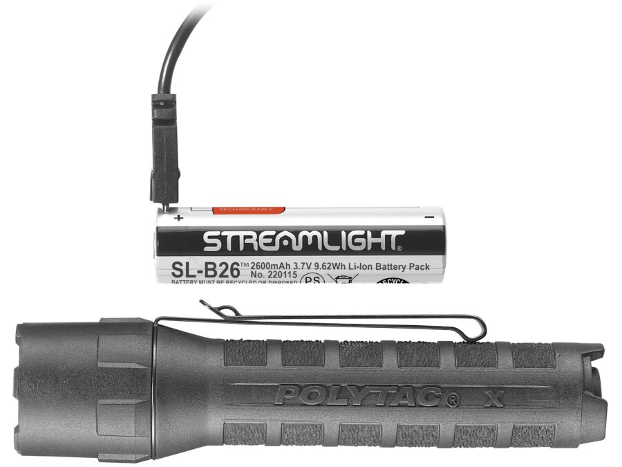 STREAMLIGHT POLYTAC X USB 600LM BLACK