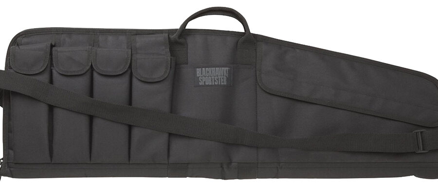 Blackhawk 74SG36BK Sportster Tactical Carbine Case 36" Black 600D Polyester w/ PVC Laminate 4 Mag Pocket 2 Large Accessory Pockets
